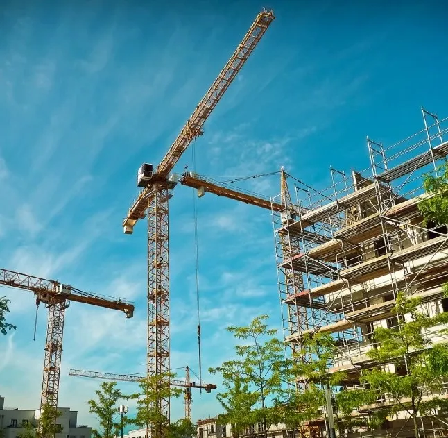 Chantier immeubles avec grues CSPS acsor